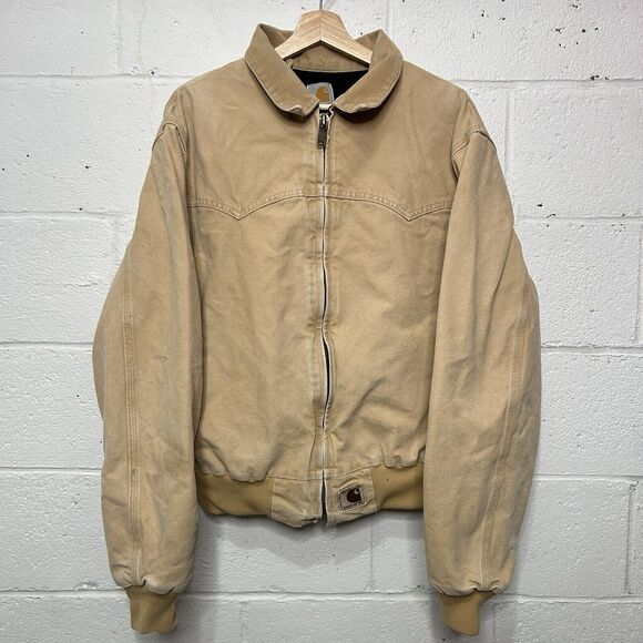 Vintage Carhartt Quilt-Lined Santa Fe Jacket “Wheat” J14 WET - Picture 1 of 13